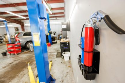 Grease Gun Holder - Wall Mount Lubricant Gun Rack | Removable Drip Tray & Spare Cartridge Holder | Garage & Workshop Tools Organizer | Truck and Tractor Accessories | USA Designed - Image 4